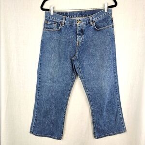 Lucky Brand Dungarees Easy‎ Rider Fit Capri Jeans Women's Size 8/29